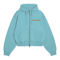 ZIP UP HOODIE - SKY BLUE // CHOCOLATE