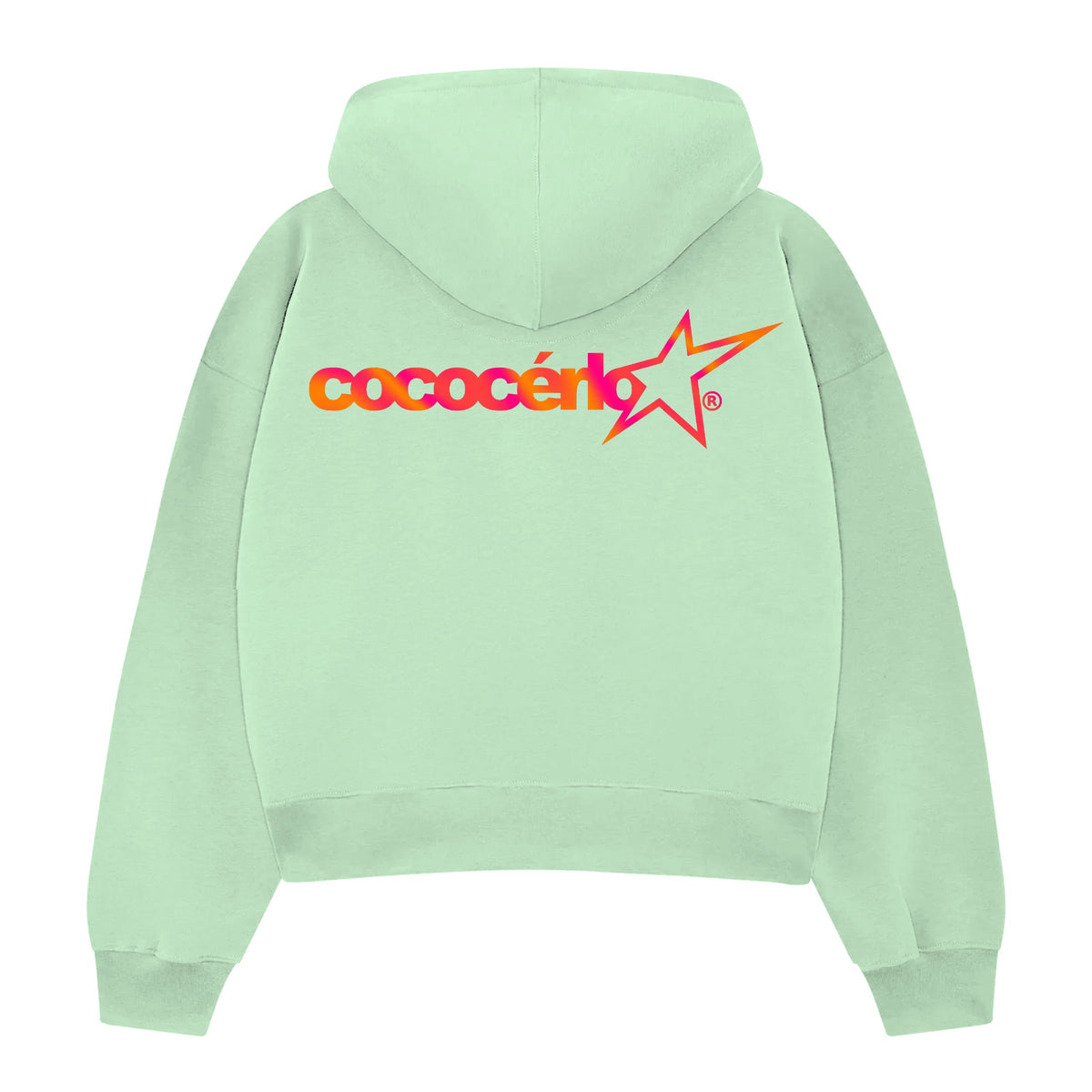 ZIP HOODIE - MINT // STRAWBERRY