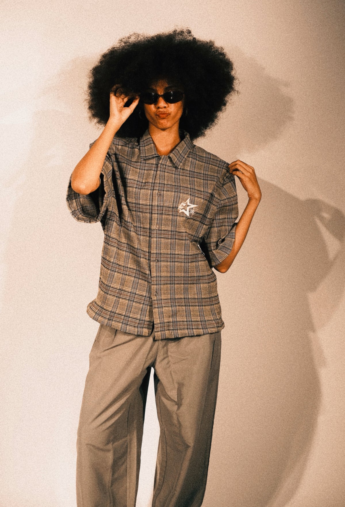BOX FIT SKATE SHIRT - GREY